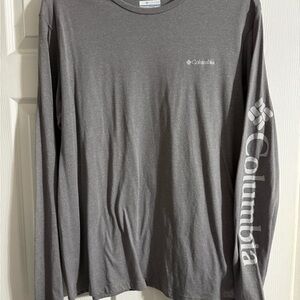 Columbia Men's Charcoal Long Sleeve Tee